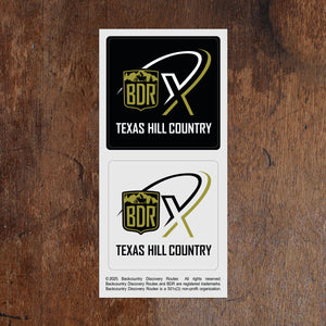 Texas Hill Country BDR-X Route Decal